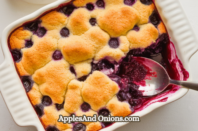 Old-Fashioned blueberry cobbler
