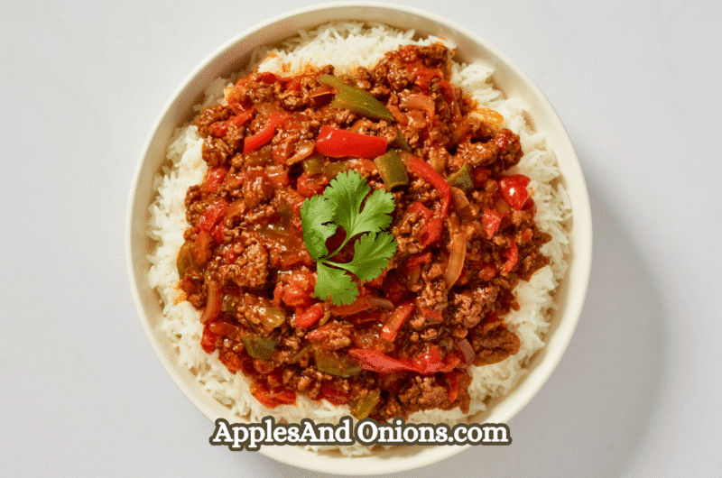 Crispy Chilli Beef Rice