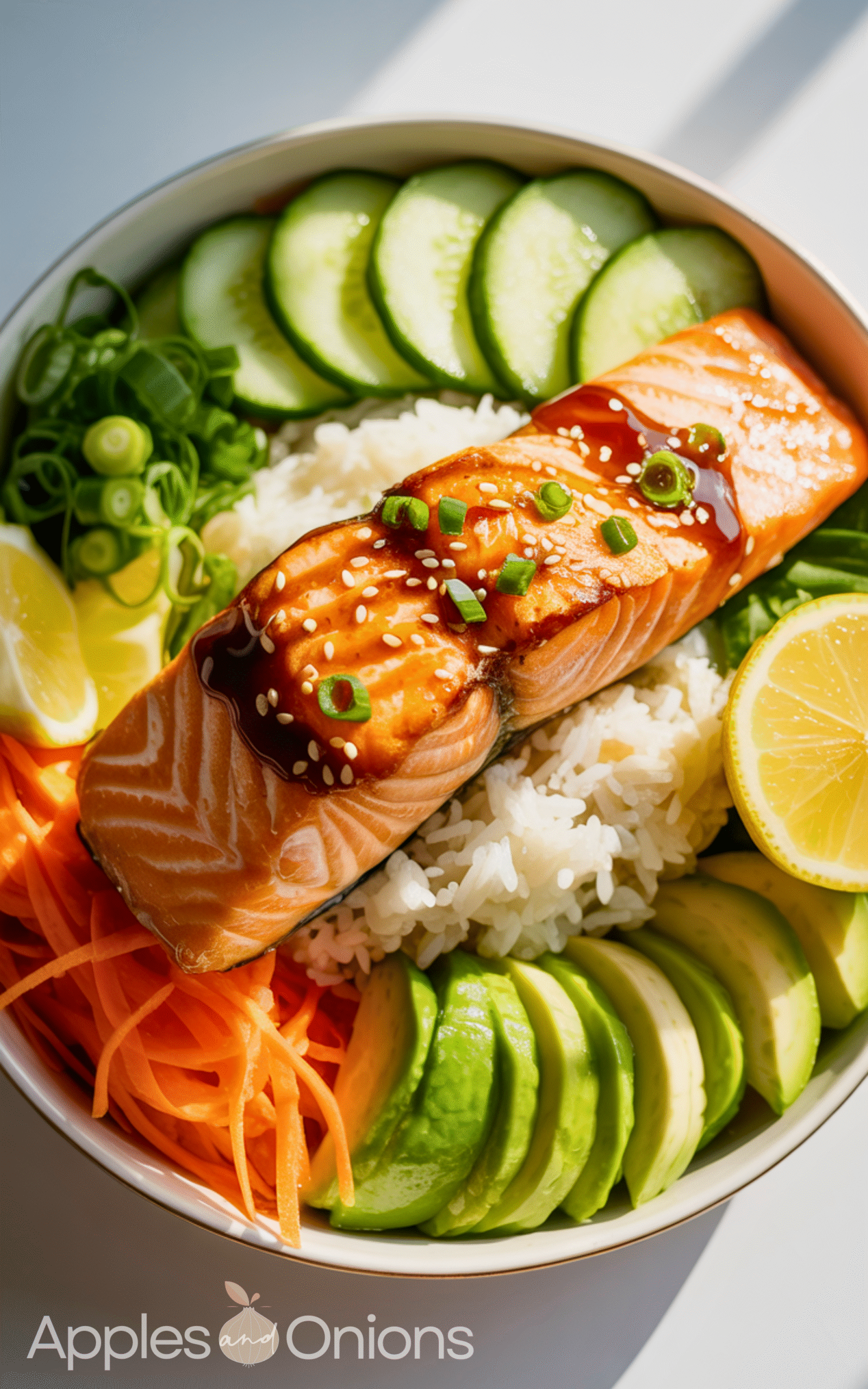 Delicious Crispy Salmon and Rice Bowl