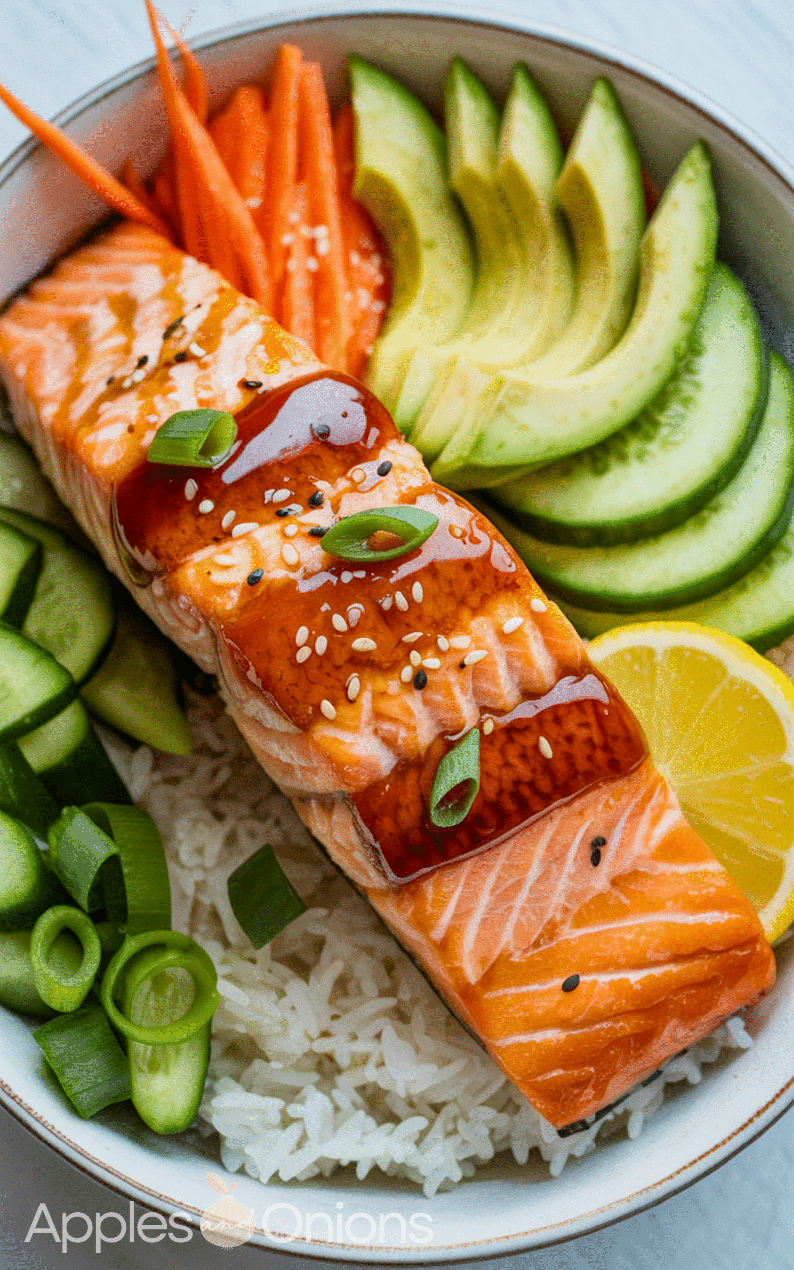 Delicious Crispy Salmon and Rice Bowl