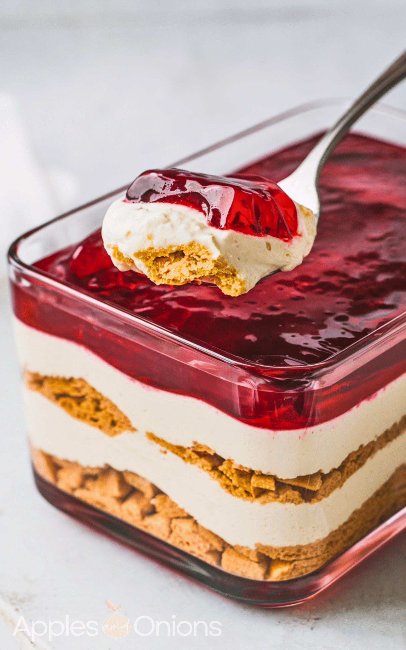 Easy Sweet and Salty Cranberry Pretzel Salad