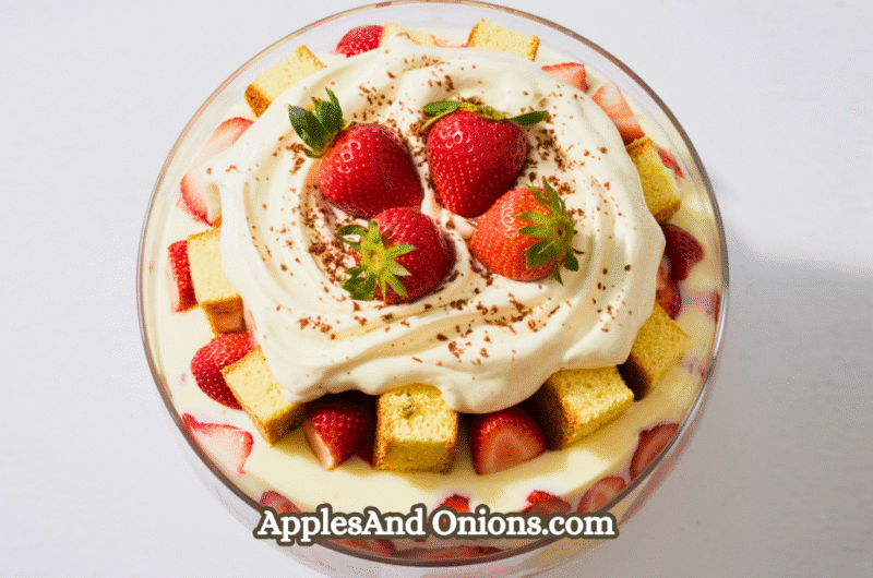 Easy Strawberry Trifle With Angel Food Cake