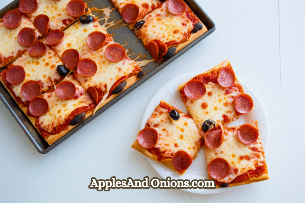 Easy Homemade School Cafeteria Pizza