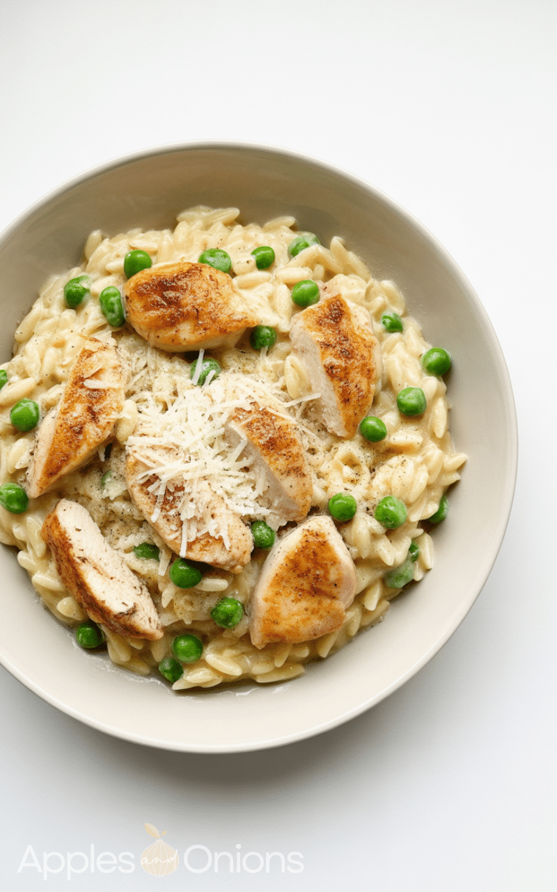 Delicious Marsala Chicken Orzo