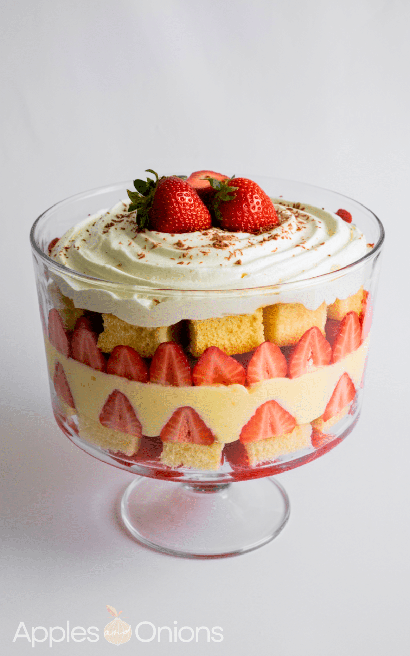 Easy Strawberry Trifle With Angel Food Cake