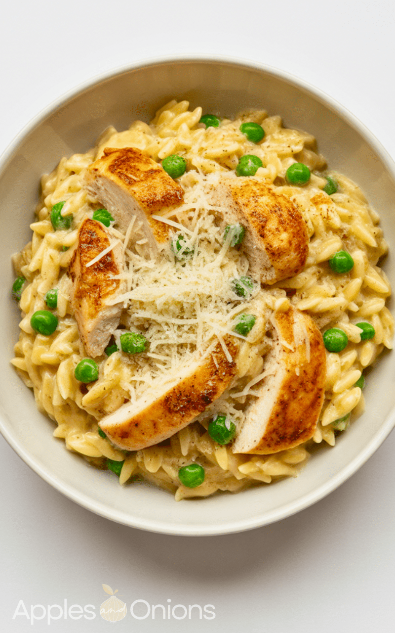 Delicious Marsala Chicken Orzo