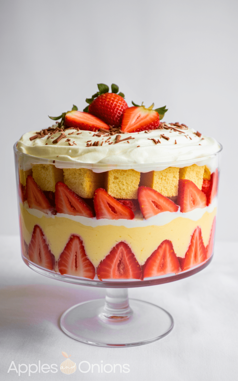 Easy Strawberry Trifle With Angel Food Cake
