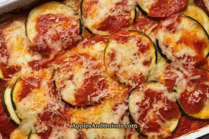 Easy Chicken Alfredo Zucchini Lasagna (Low Carb & Keto)