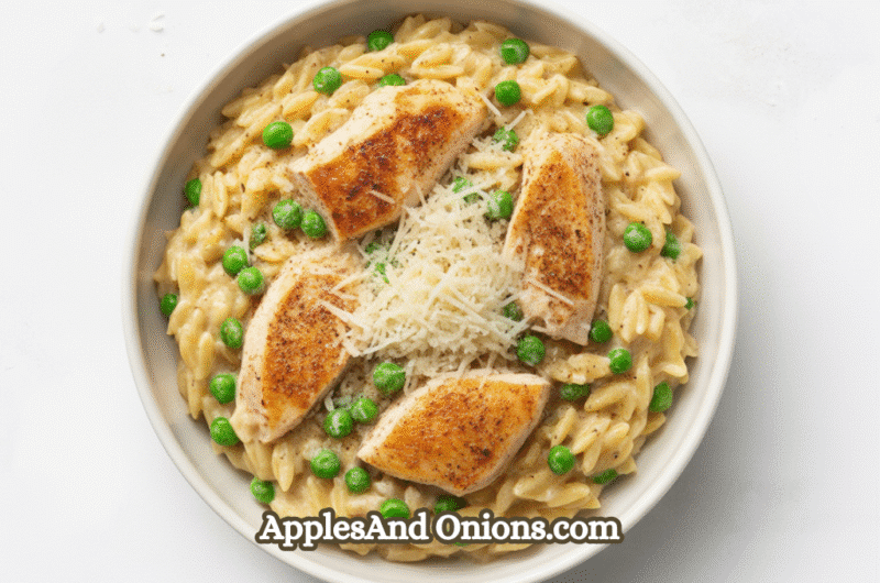 Delicious Marsala Chicken Orzo