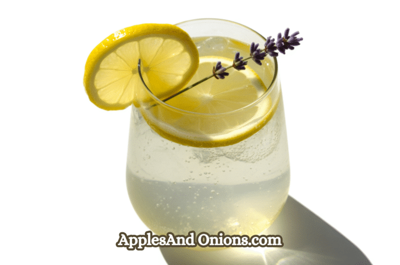 Blueberry Basil Lemon Lavender Mocktail