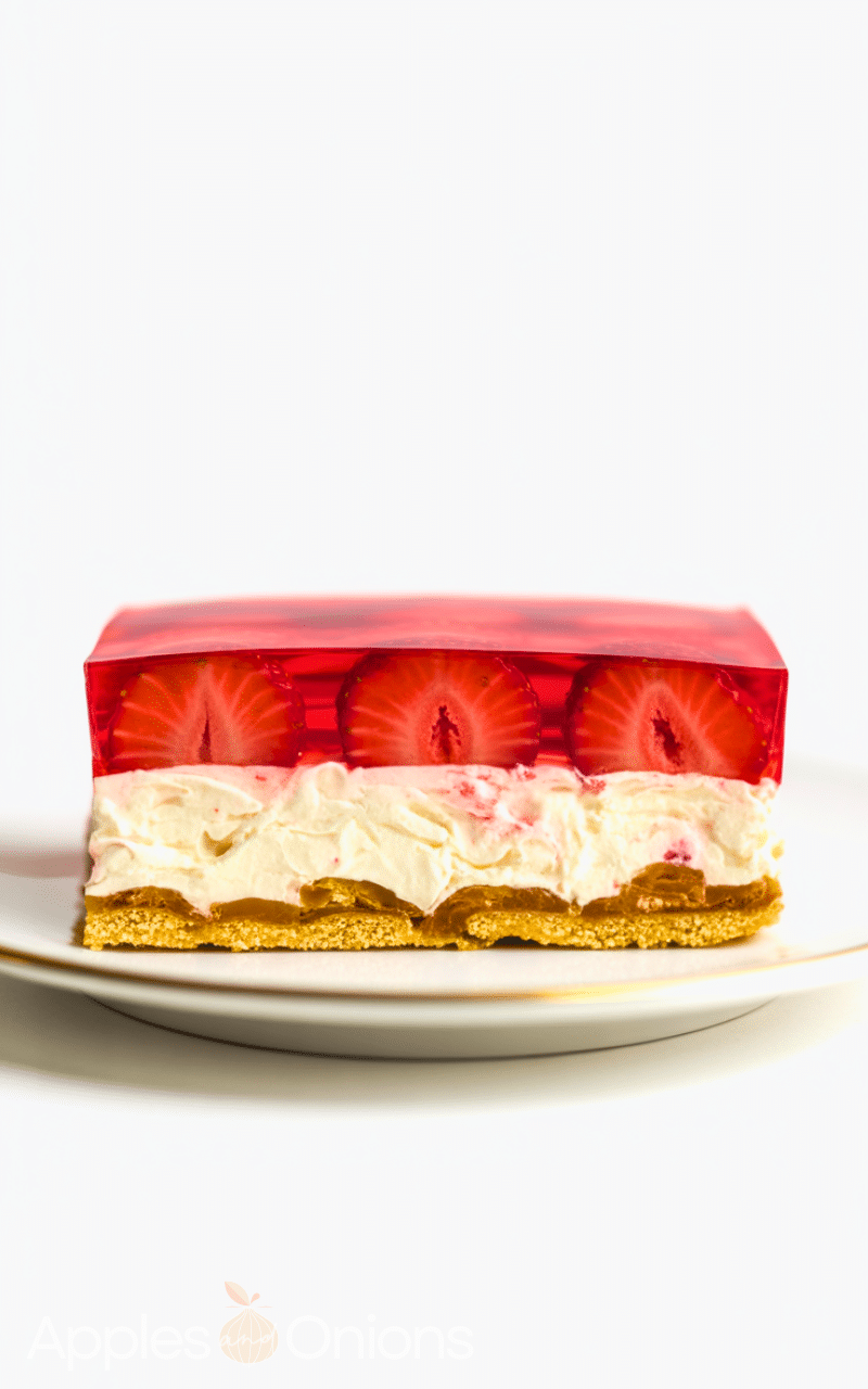 Easy Strawberry Pretzel Salad (Creamy Jello Dessert)